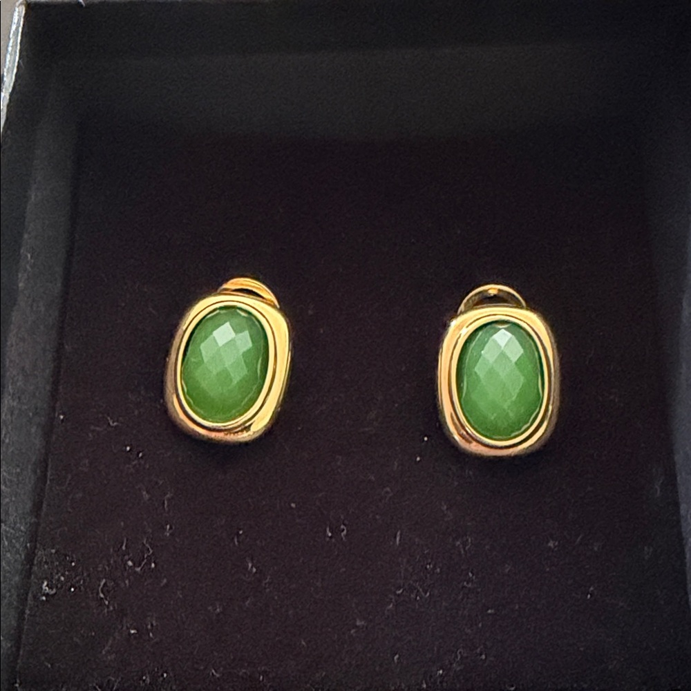 Joan Rivers Vintage Interchangeable Stone Gold Toned Earrings